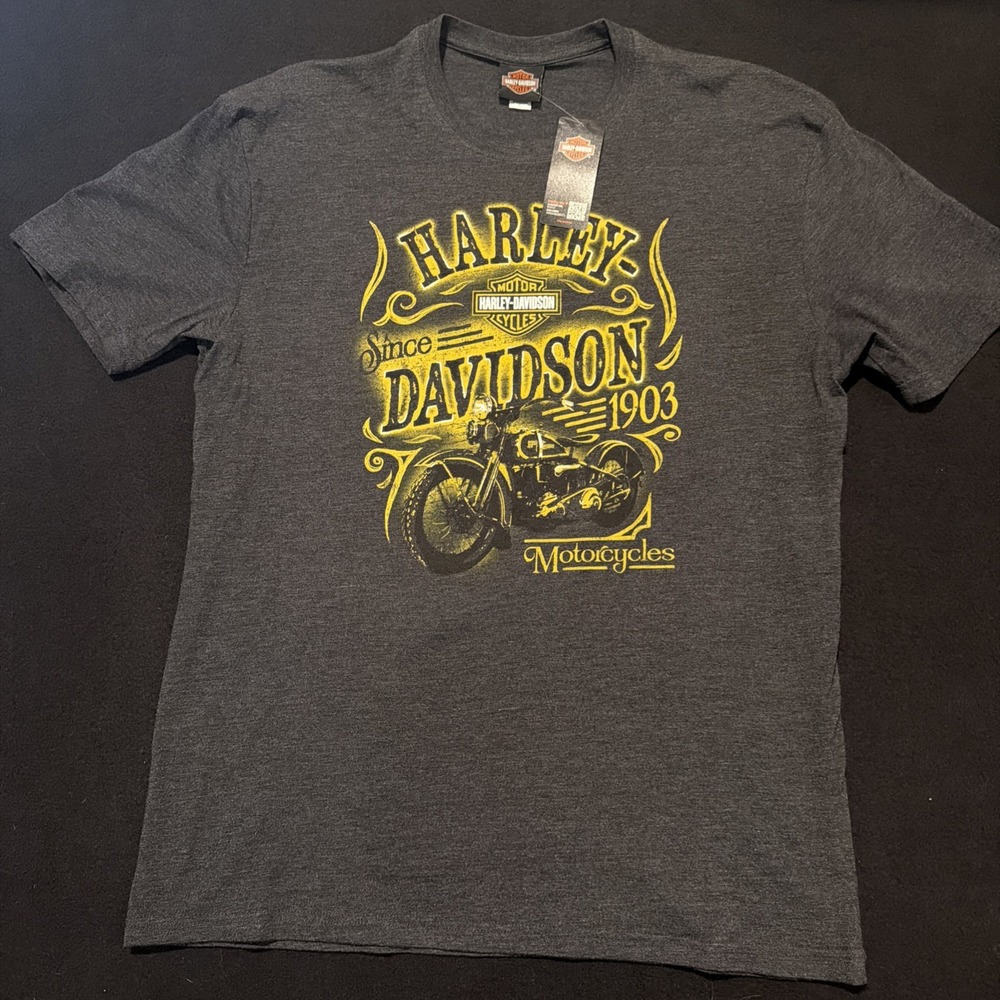 Harley Davidson Since 1903 The Legend Lives On Hammond Louisiana Mens Sz XL NWT